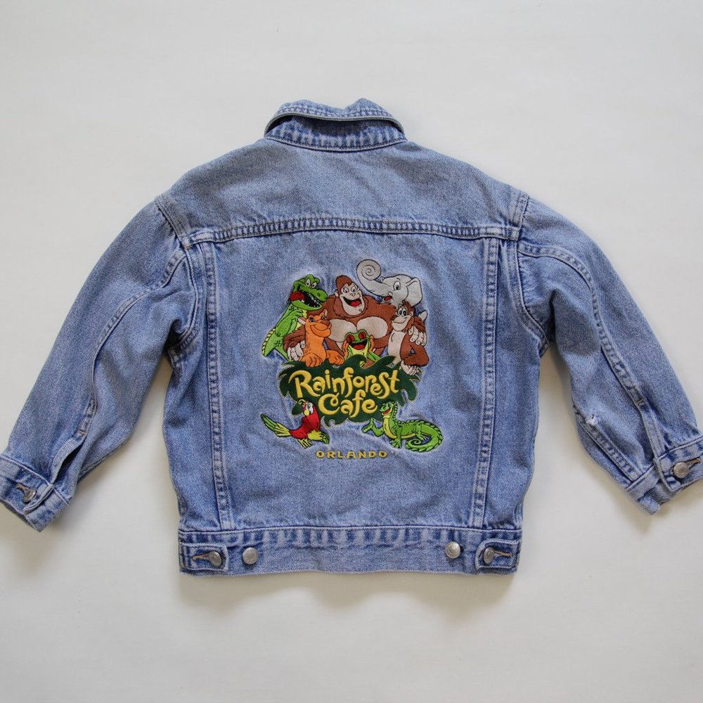 Rainforest Cafe Orlando Embroidered Jean Jacket